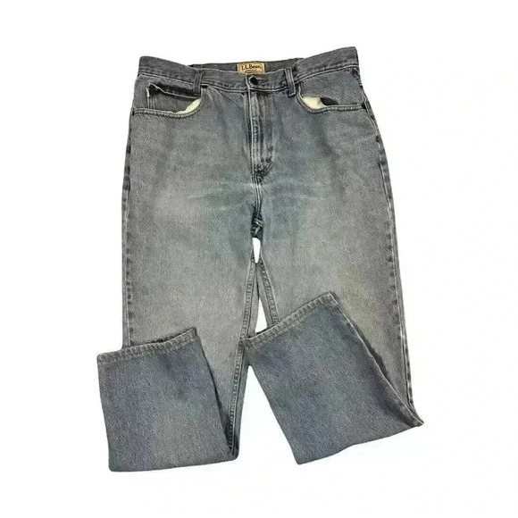 L.L Bean Jeans 36 x 32 Classic Fit Mens Blue Straight Leg - Picture 1 of 14